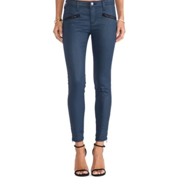 NEW Current/Elliott The Soho Zip Stiletto Cropped Skinny Jeans Low Rise Size 26 - Picture 10 of 10